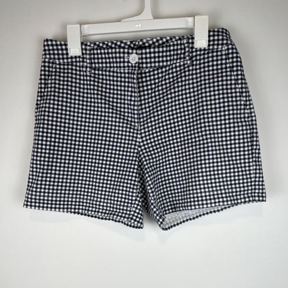 Gingham Nautica Chino Shorts Women’s M 8/10 Navy White Cottage 6" Inseam